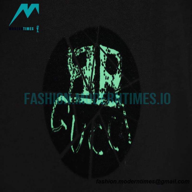 Balenciaga - Gucci Co-branded Style White/Green Graffiti Short Sleeve