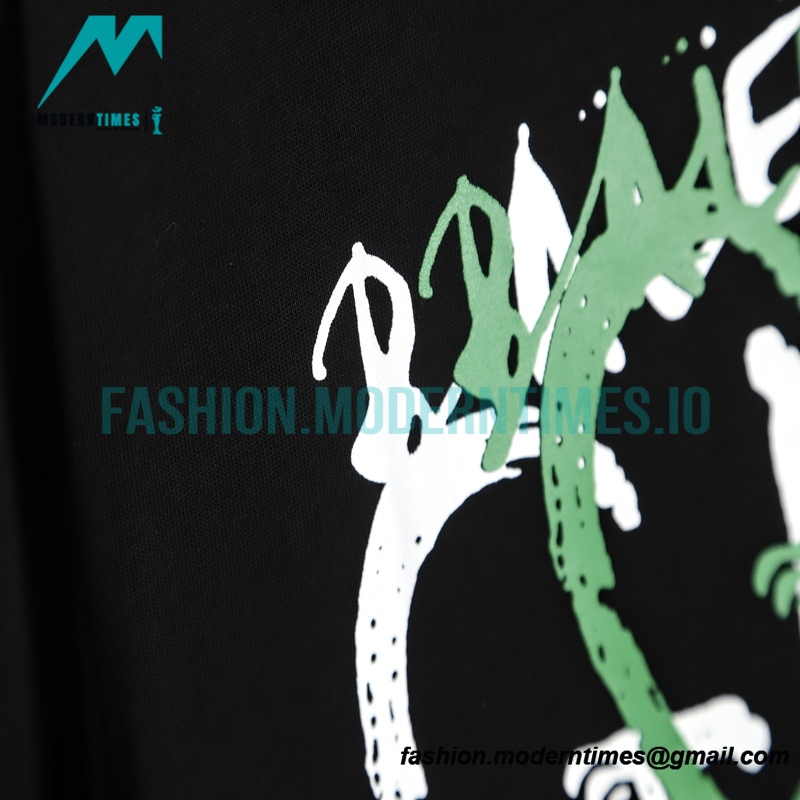 Balenciaga - Gucci Co-branded Style White/Green Graffiti Short Sleeve