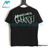 Balenciaga - Gucci Co-branded Style White/Green Graffiti Short Sleeve