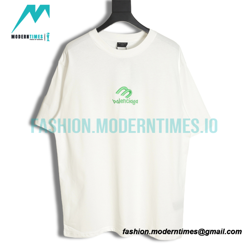 Balenciaga - M Logo Embroidered Short Sleeve