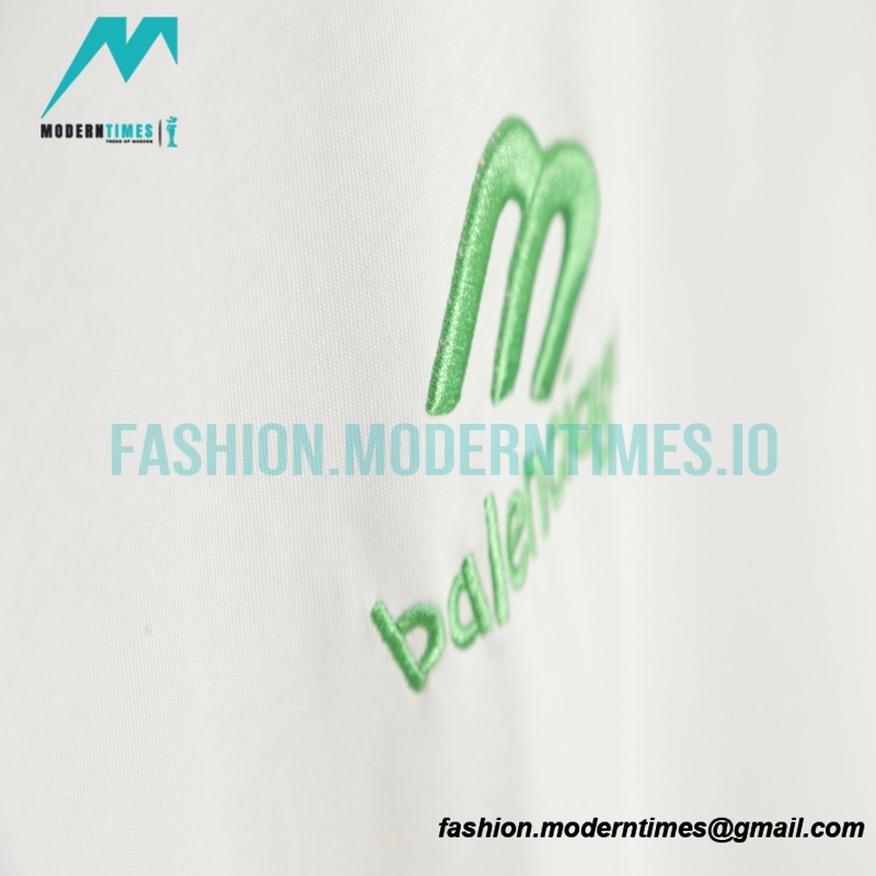 Balenciaga - M Logo Embroidered Short Sleeve