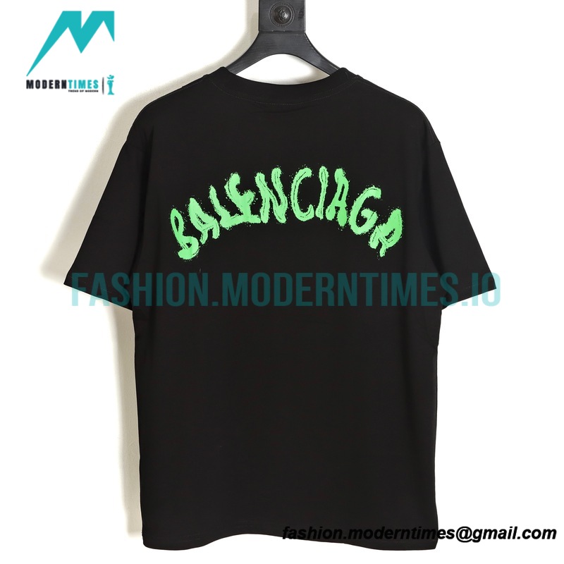 Balenciaga - M Logo Embroidered Short Sleeve
