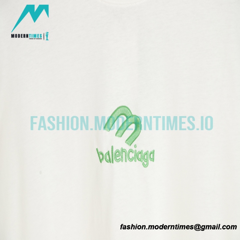 Balenciaga - M Logo Embroidered Short Sleeve