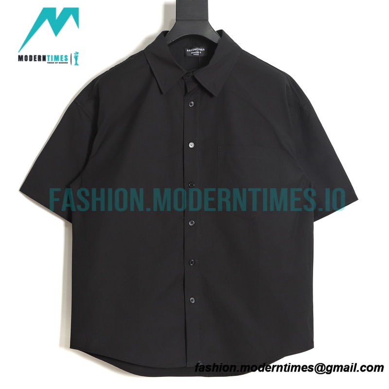 Balenciaga - 23ss Tape Letter Logo Short Sleeve Shirt