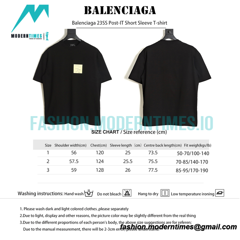 Balenciaga - 23SS Post-IT Short Sleeve T-shirt