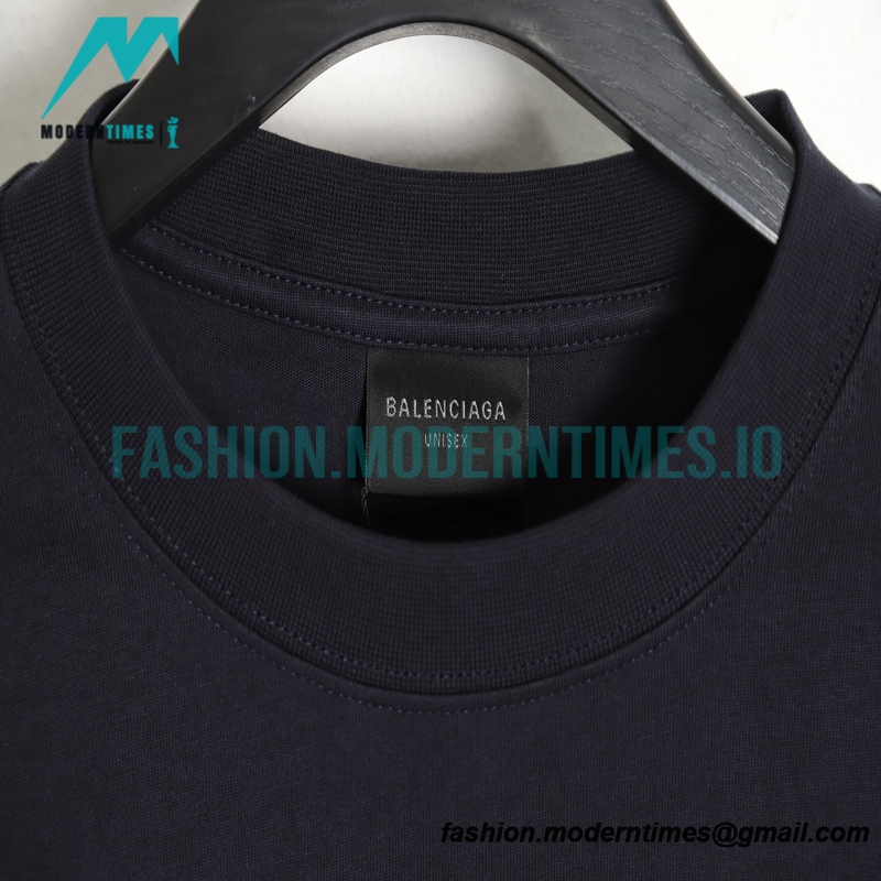 Balenciaga - Barcode Letter Print Short Sleeve T-shirt
