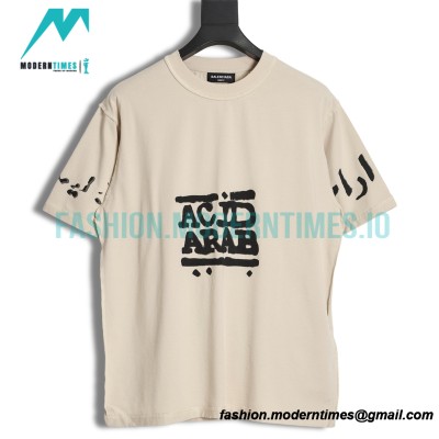 Balenciaga - 23SS Sanskrit Graffiti Letter Short Sleeve T-shirt