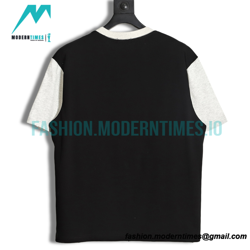 Balenciaga - Double Ring Embroidery Fake Two-piece Long Sleeve T-shirt