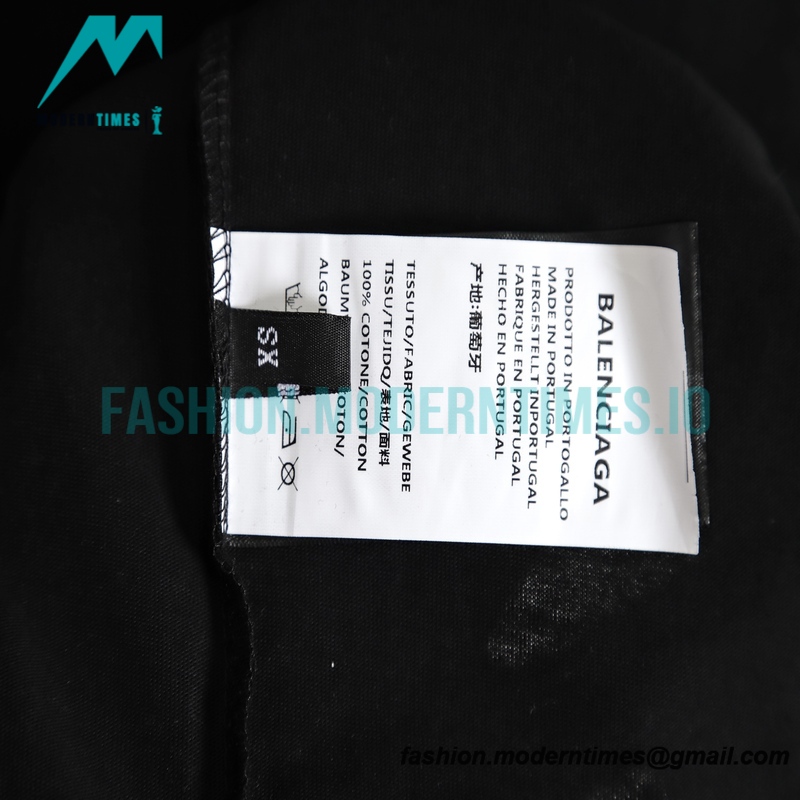 Balenciaga - Double Ring Embroidery Fake Two-piece Long Sleeve T-shirt