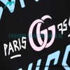 Balenciaga - Co-branded Blue Pink Letter Doodle Short sleeve