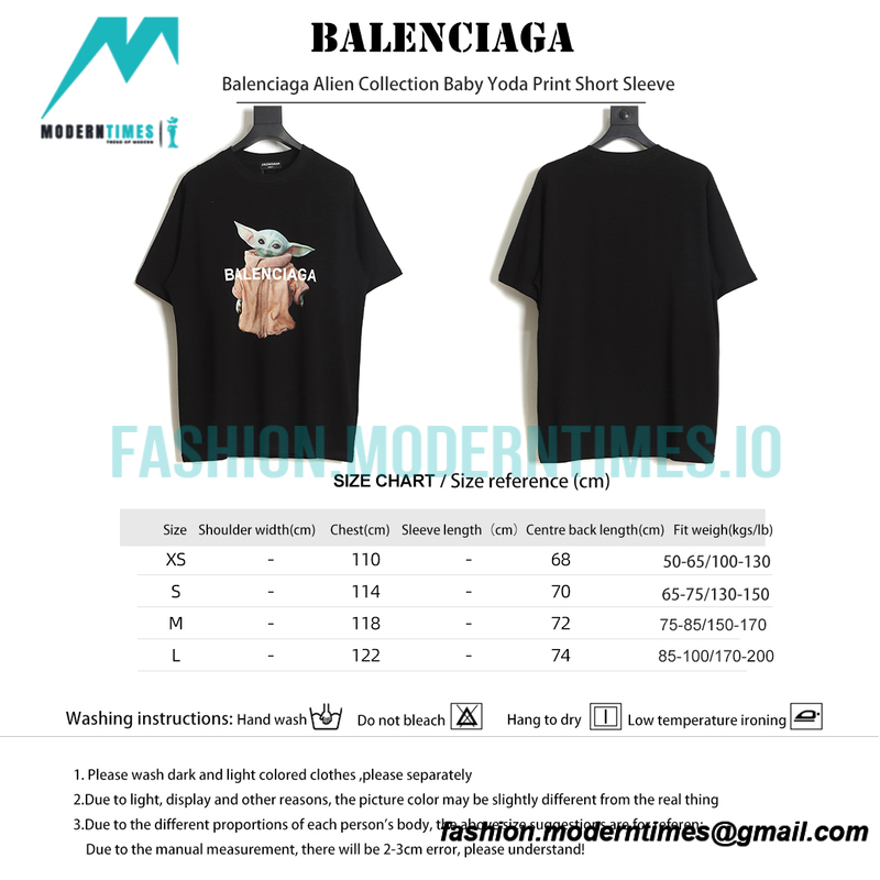 Balenciaga - Alien Collection Baby Yoda Print Short Sleeve
