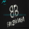 Balenciaga - 22SS Double B Hand Painted Luminous Collection Short Sleeve
