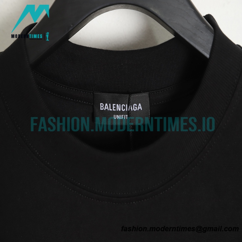 Balenciaga - 22SS Double B Hand Painted Luminous Collection Short Sleeve