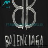 Balenciaga - 22SS Double B Hand Painted Luminous Collection Short Sleeve