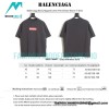 Balenciaga - Ripped Letter Print Short Sleeve T-shirt