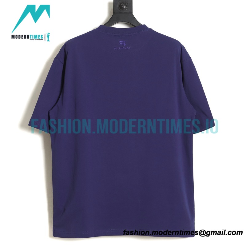Balenciaga - Wheat Crown Embroidered Short Sleeve T-shirt