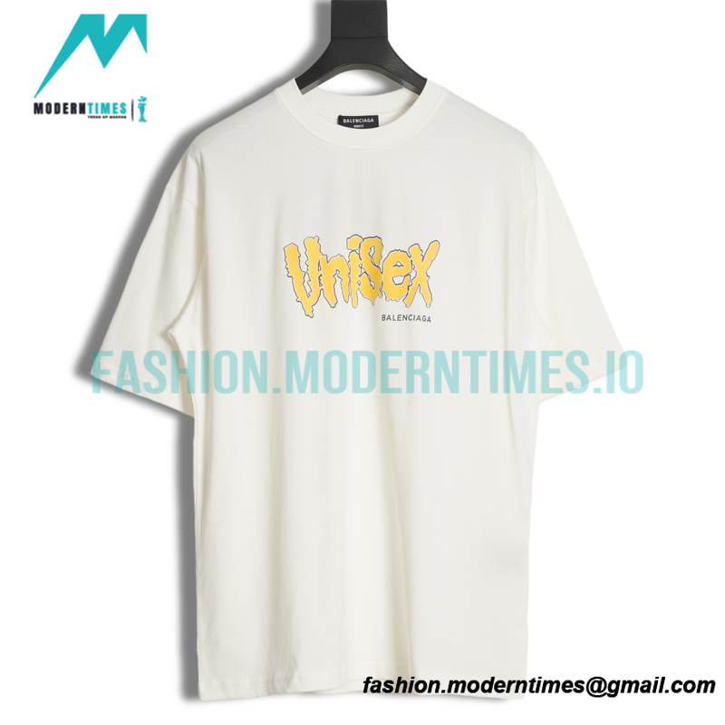 Balenciaga - Wnisex Letter Print Short Sleeve T-shirt