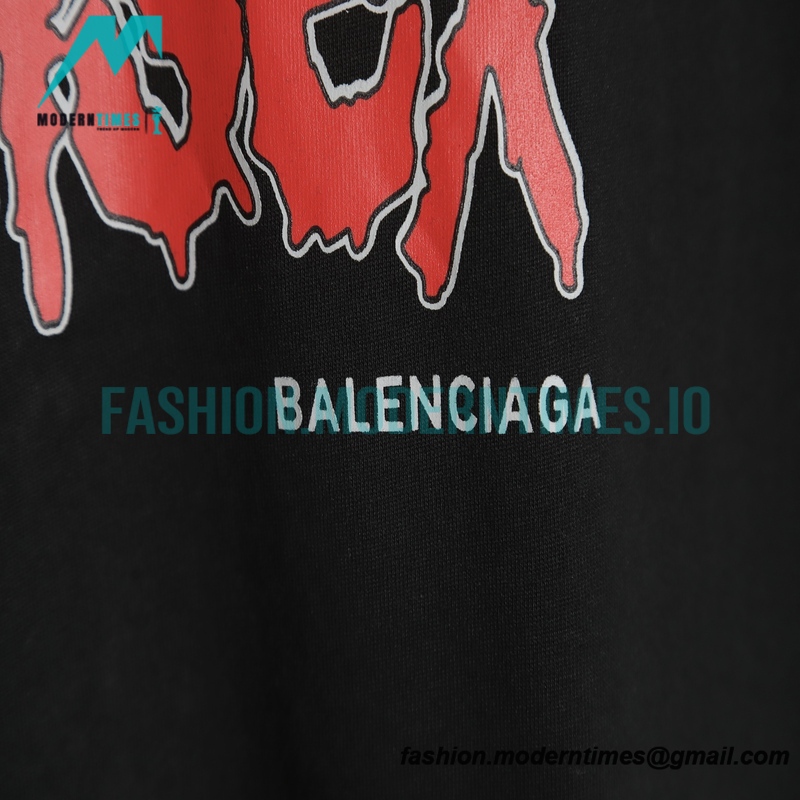 Balenciaga - Wnisex Letter Print Short Sleeve T-shirt