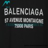Balenciaga - Wnisex Letter Print Short Sleeve T-shirt