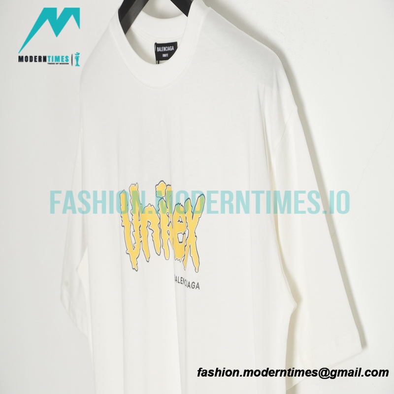 Balenciaga - Wnisex Letter Print Short Sleeve T-shirt