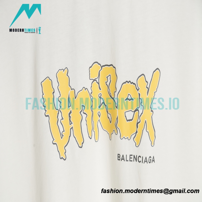 Balenciaga - Wnisex Letter Print Short Sleeve T-shirt