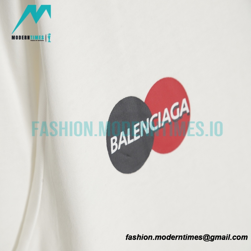 Balenciaga - Mastercard Crew Letter Print Short Sleeve T-shirt