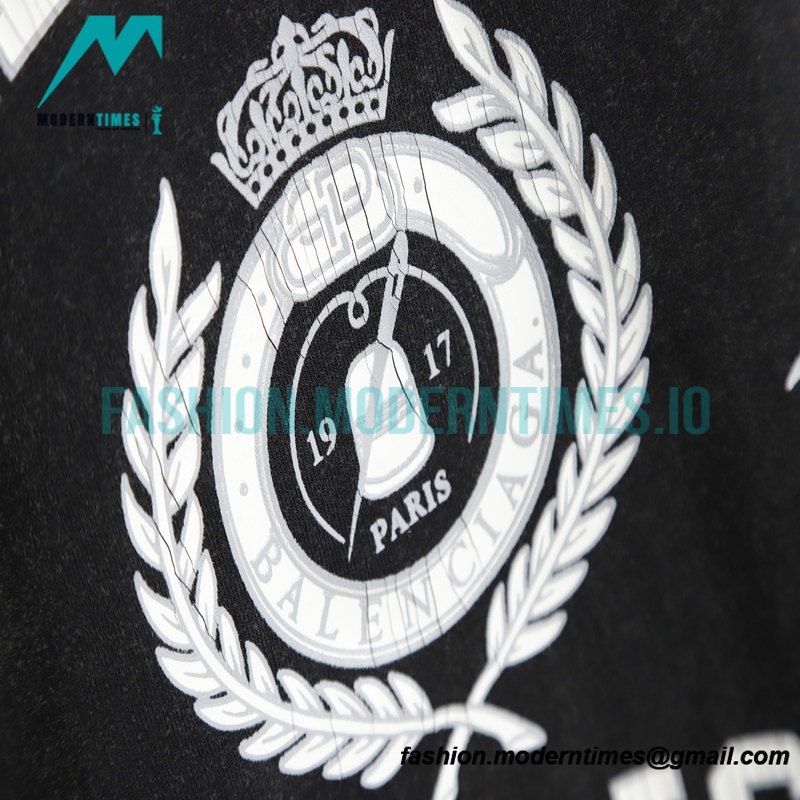 Balenciaga - 22SS Snow Ice Crack Wheat Short Sleeve T-shirt