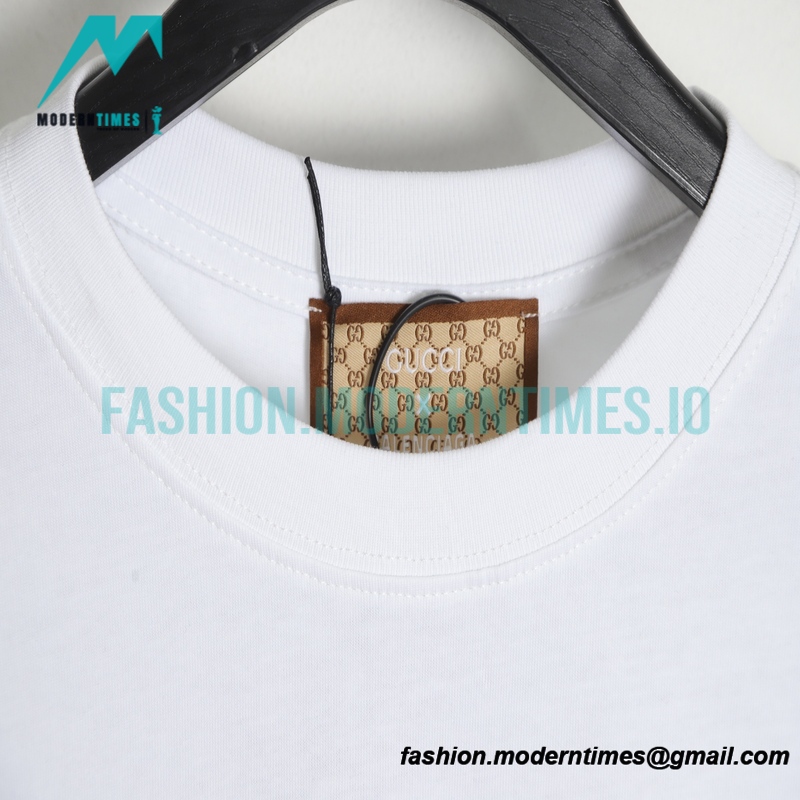 Balenciaga - Gucci Co-branded Graffiti Letter Short Sleeve T-shirt