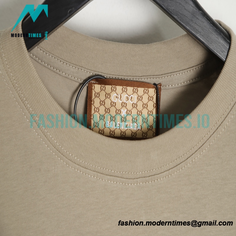 Balenciaga - Gucci Co-branded Graffiti Letter Short Sleeve T-shirt