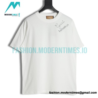Balenciaga - Gucci Embroidered Graffiti Print Short Sleeve