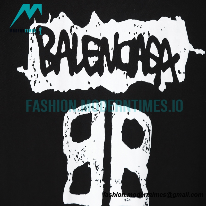 Balenciaga - Gucci Embroidered Graffiti Print Short Sleeve