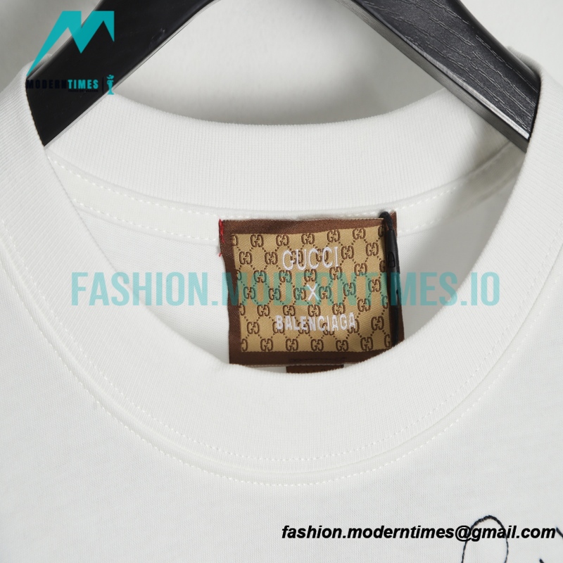 Balenciaga - Gucci Embroidered Graffiti Print Short Sleeve