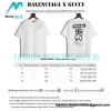 Balenciaga - Gucci Embroidered Graffiti Print Short Sleeve