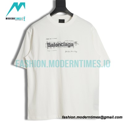 Balenciaga - Manuscript Letter Print Short Sleeve T-shirt