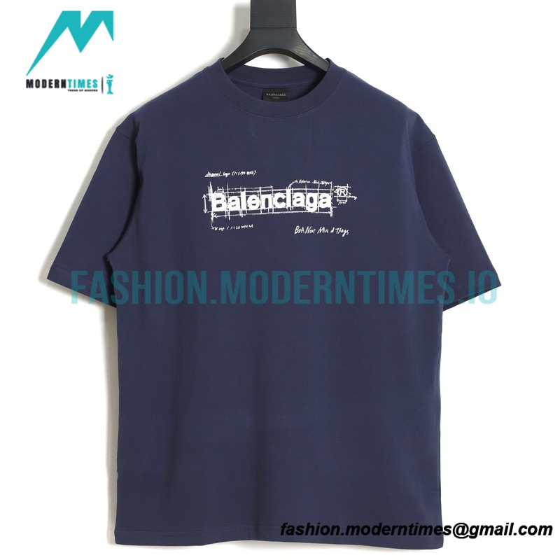 Balenciaga - Manuscript Letter Print Short Sleeve T-shirt