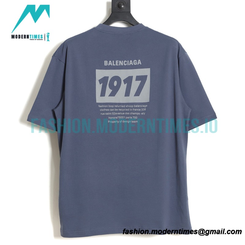 Balenciaga - 1917 Monogram Print Short Sleeve T-shirt