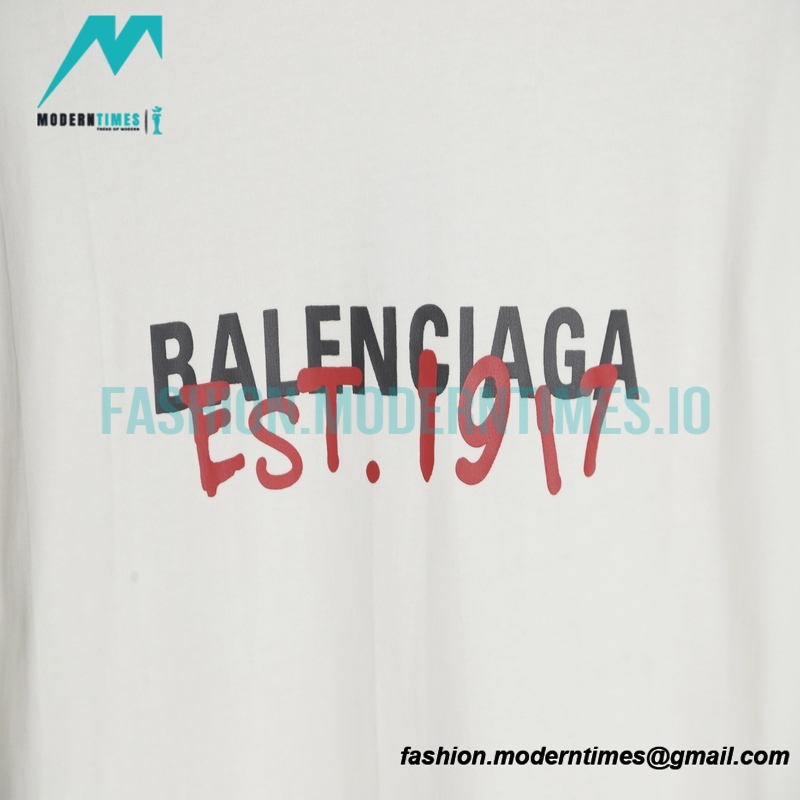 Balenciaga - 1917 Monogram Print Short Sleeve T-shirt