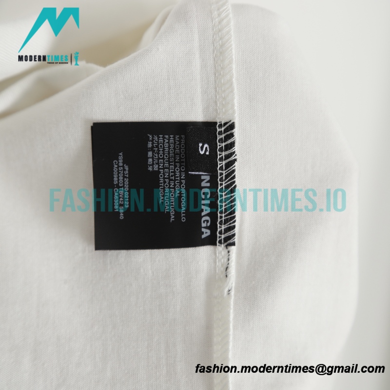 Balenciaga - 23SS Earth Embroidery Short Sleeve T-shirt