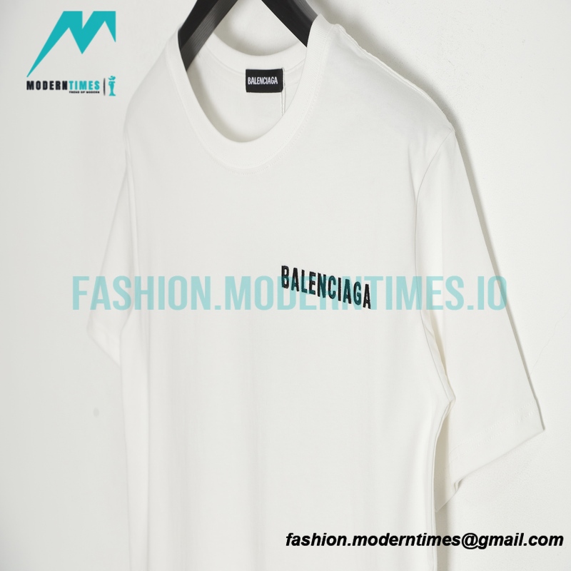 Balenciaga - 23SS Earth Embroidery Short Sleeve T-shirt