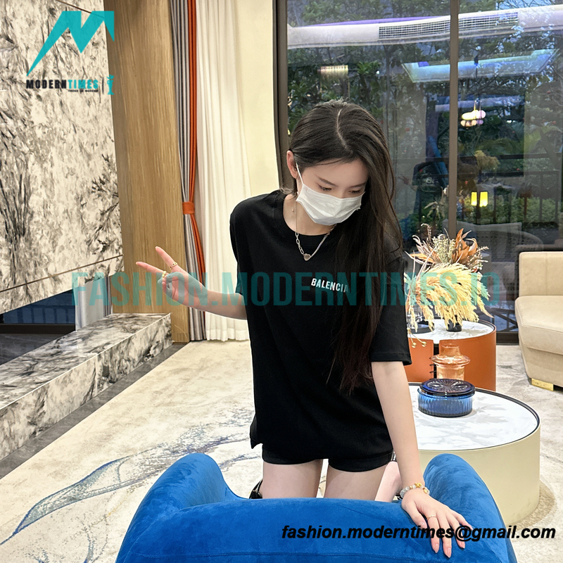 Balenciaga - 23SS Earth Embroidery Short Sleeve T-shirt