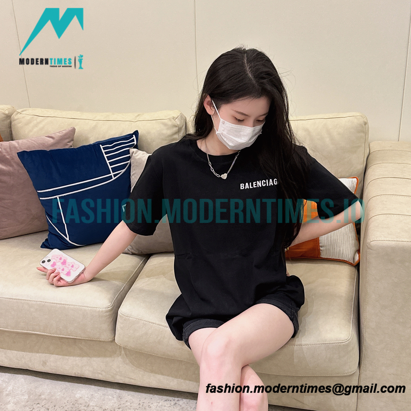 Balenciaga - 23SS Earth Embroidery Short Sleeve T-shirt