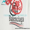 Balenciaga - Gucci Red-White Graffiti Coke Print Short Sleeve