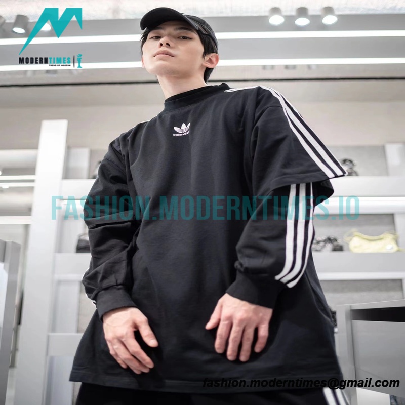 Balenciaga - Adidas 22SS Co-branded Clover Webbing Short Sleeve T-shirt