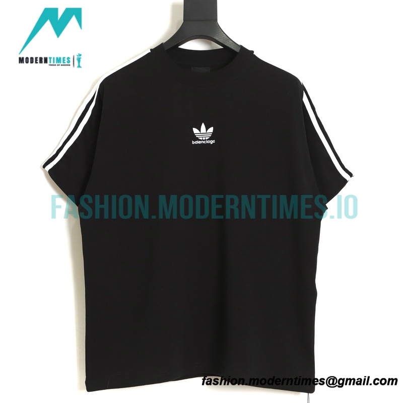 Balenciaga - Adidas 22SS Co-branded Clover Webbing Short Sleeve T-shirt