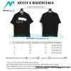 Balenciaga - Gucci Painted Print Short Sleeve