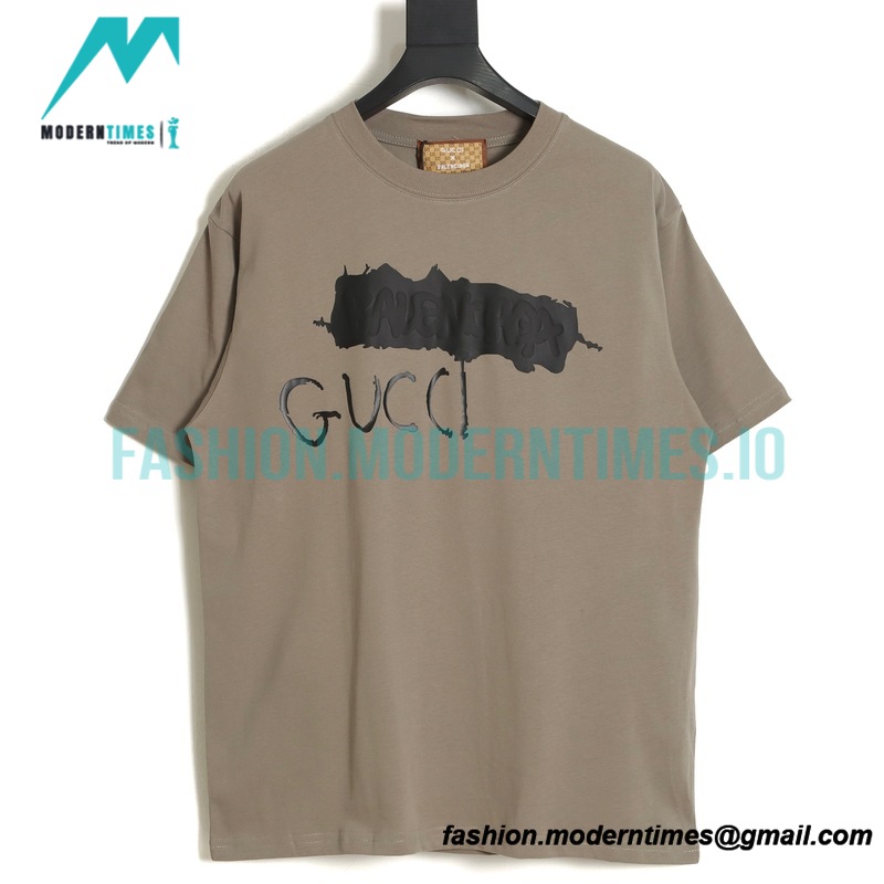 Balenciaga - Gucci Painted Print Short Sleeve