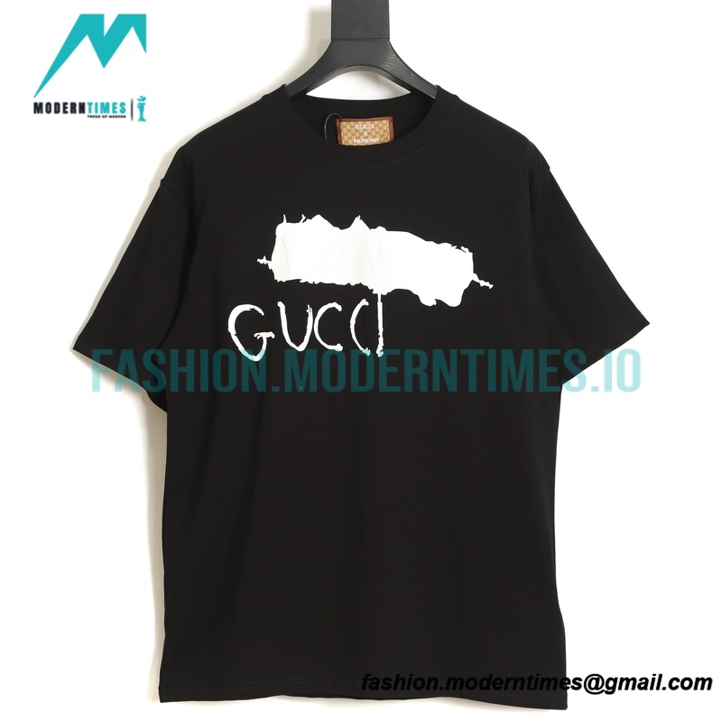 Balenciaga - Gucci Painted Print Short Sleeve