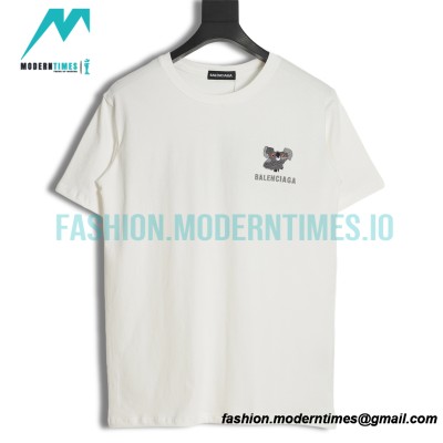 Balenciaga - 23SS Koala Embroidered Short Sleeve T-shirt