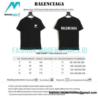 Balenciaga - 23SS Koala Embroidered Short Sleeve T-shirt