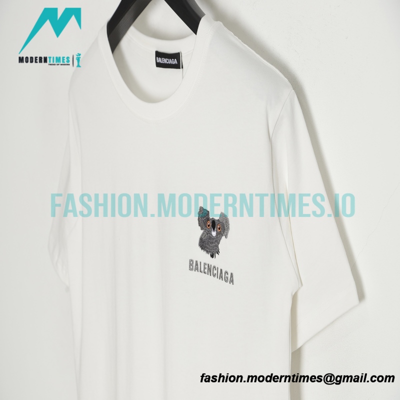 Balenciaga - 23SS Koala Embroidered Short Sleeve T-shirt